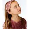 Floral Print Headband, Dusty Mauve - Hair Accessories - 2