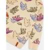 Bear Print Fleece Hoodie, Beige - Sweatshirts - 5