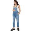 Women's The Denim Maternity Overall, Indigo - One Pieces - 1 - thumbnail
