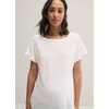 Women's The Everyday Maternity Linen T-Shirt, Heather Grey - T-Shirts - 2