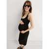 Women's The Maternity Body Midi Tank Dress, Black - Dresses - 2