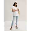 Women's The Everyday Maternity Linen T-Shirt, Heather Grey - T-Shirts - 3