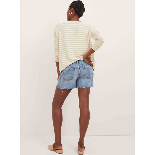 Women's The Under the Bump Cut Off Maternity Short, Indigo - Shorts - 5