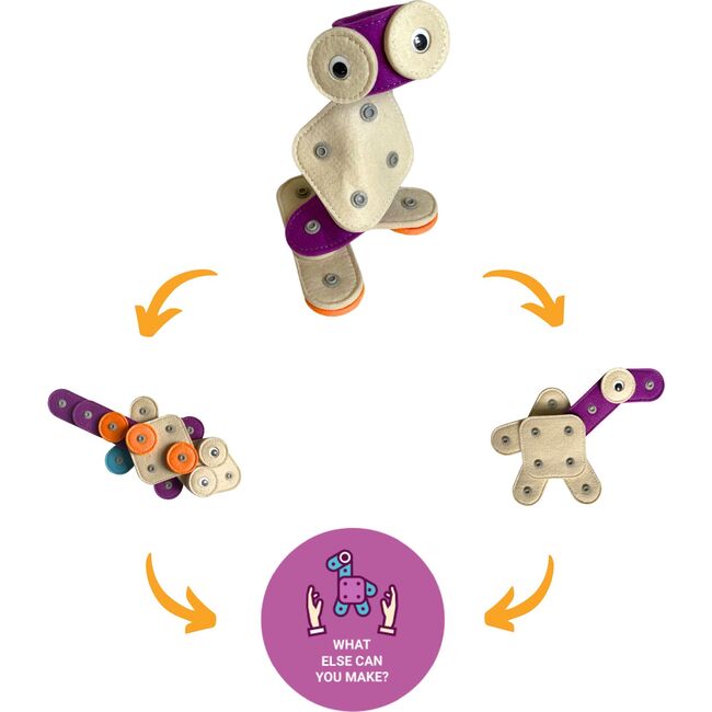 Ally Alien Transforming Li'l Knoppers - STEM Toys - 3