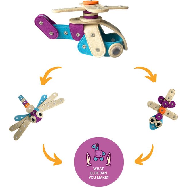 Charlie Chopper Transforming Li'l Knoppers - STEM Toys - 3