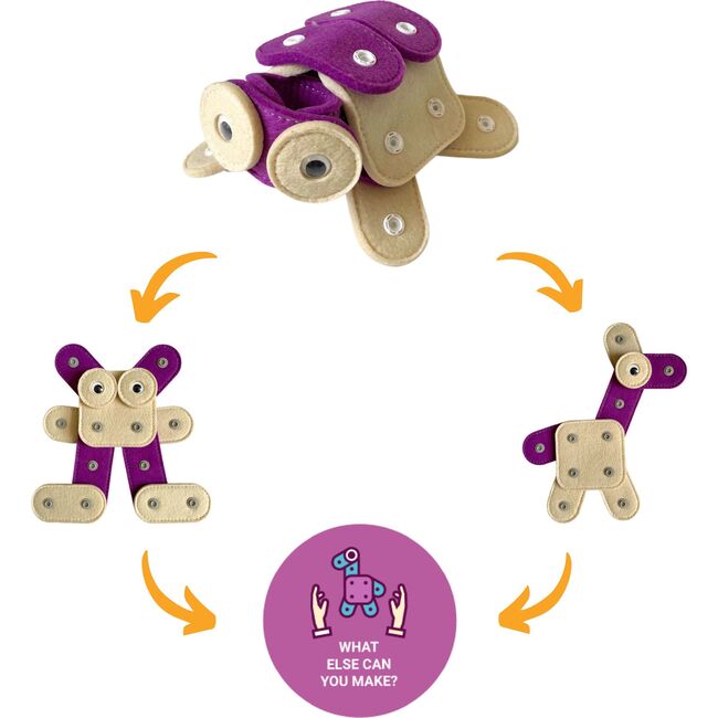 Coco Tortoise Transforming Li'l Knoppers - STEM Toys - 3