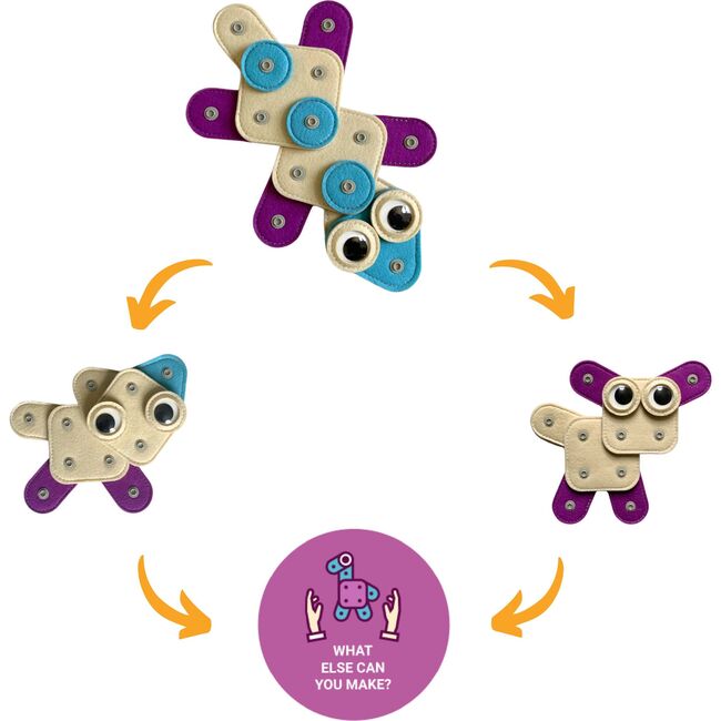 Gabby Gator Transforming Li'l Knoppers - STEM Toys - 3