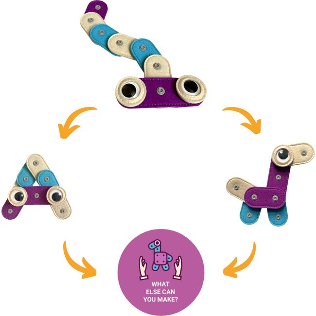 Baby Snake Transforming Li'l Knoppers - STEM Toys - 3
