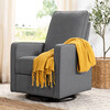 Casey Pillowback Swivel Glider, Shadow Grey - Nursery Chairs - 2