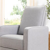 Casey Pillowback Swivel Glider, Misty Grey - Nursery Chairs - 3