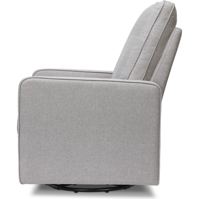 Casey Pillowback Swivel Glider, Misty Grey - Nursery Chairs - 4