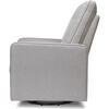 Casey Pillowback Swivel Glider, Misty Grey - Nursery Chairs - 4