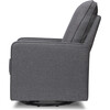 Casey Pillowback Swivel Glider, Shadow Grey - Nursery Chairs - 4