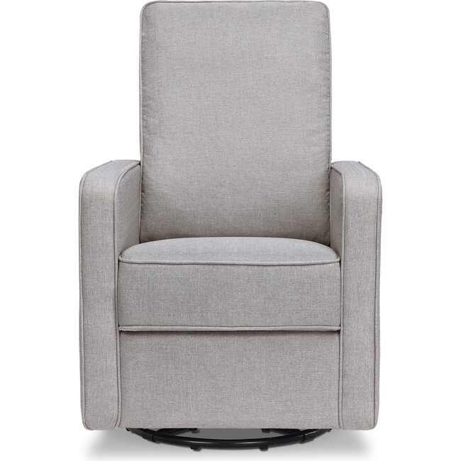 Casey Pillowback Swivel Glider, Misty Grey - Nursery Chairs - 5