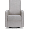 Casey Pillowback Swivel Glider, Misty Grey - Nursery Chairs - 5