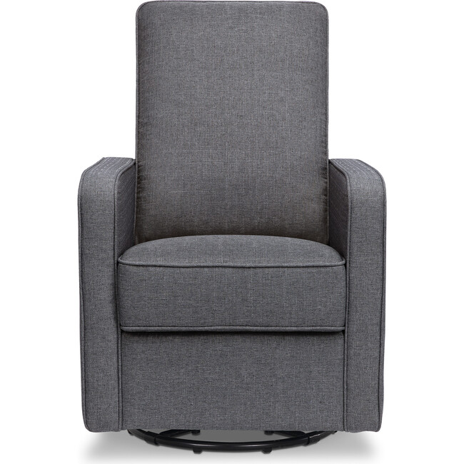 Casey Pillowback Swivel Glider, Shadow Grey - Nursery Chairs - 5