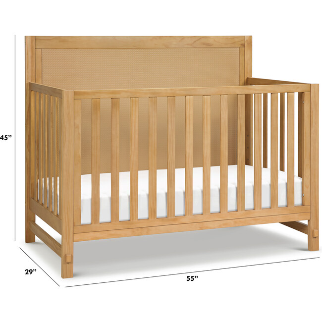 Margot 4-in-1 Convertible Crib, Honey - Cribs - 7