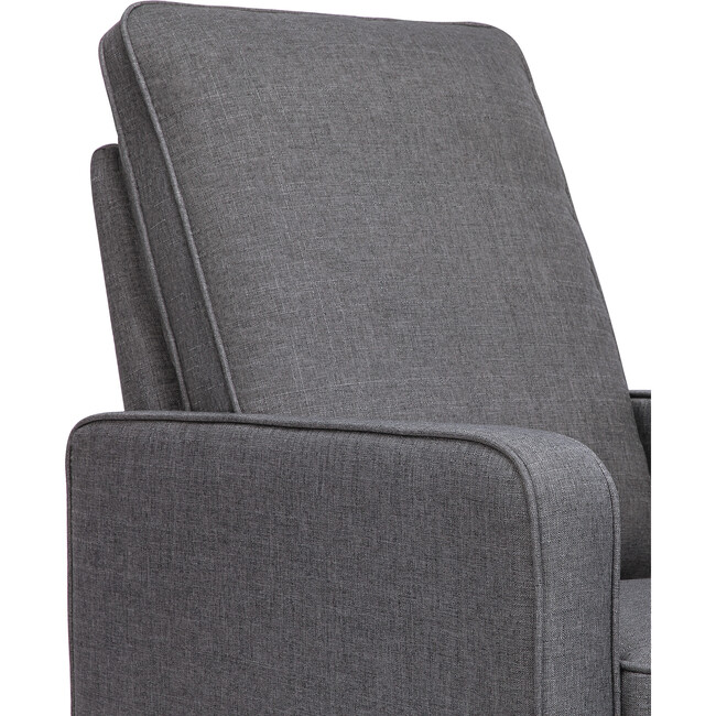 Casey Pillowback Swivel Glider, Shadow Grey - Nursery Chairs - 6