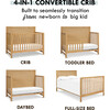Margot 4-in-1 Convertible Crib, Honey - Cribs - 9
