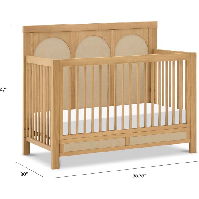 Eloise 4-in-1 Convertible Crib, Honey - Cribs - 9