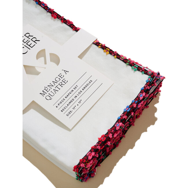 Fleur de Blanc Napkins, 4-Piece Set - Tableware - 4