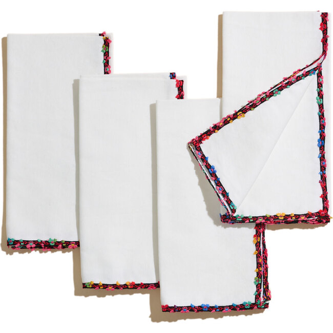 Fleur de Blanc Napkins, 4-Piece Set - Tableware - 6