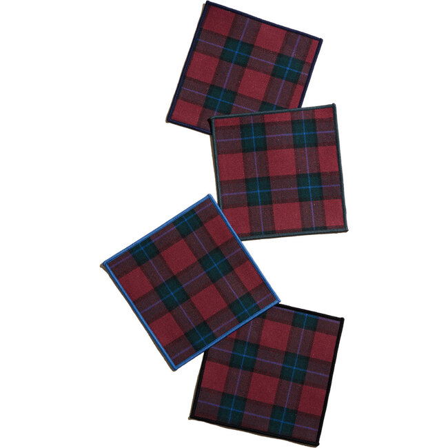 Jubilee Plaid Cocktail Napkins, 4-Piece Set - Tableware - 5