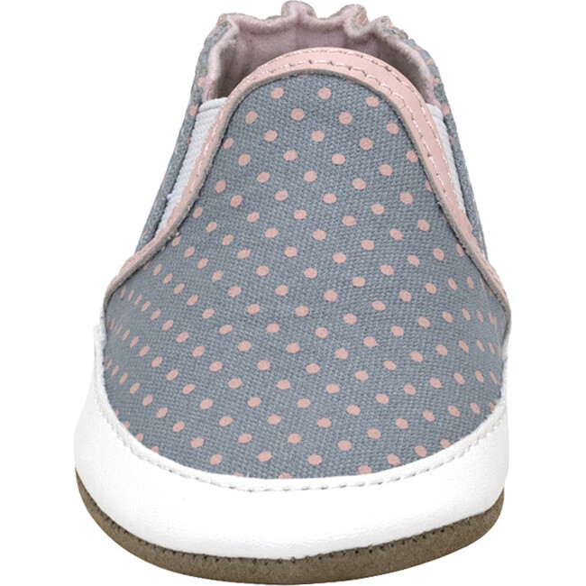Polka Dot Polly Crib Shoes, Grey - Crib Shoes - 3