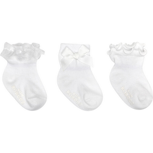 Boden's Trio Socks, White