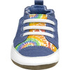 Rainbow Tie-Dye Crib Shoes, Blue - Crib Shoes - 3