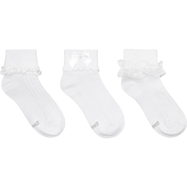Classic Cuffed Socks, White