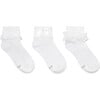 Classic Cuffed Socks, White - Socks - 1 - thumbnail