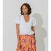 Women's Neva Top, White - Blouses - 3
