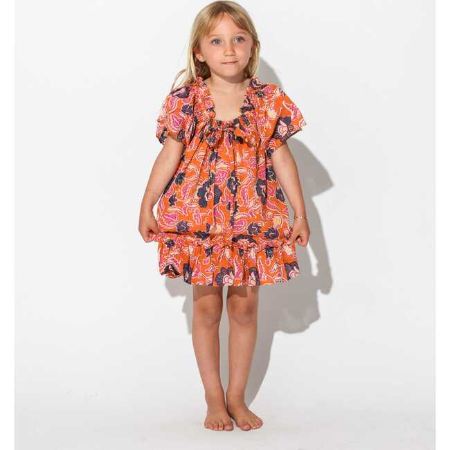 Girls Valencia Dress, Tropique - Dresses - 2