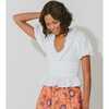 Women's Neva Top, White - Blouses - 4