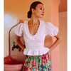 Women's Neva Top, White - Blouses - 2