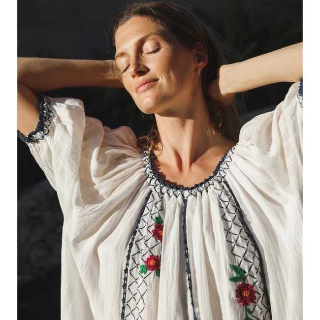 Women's Farida Mini Dress, White - Dresses - 5