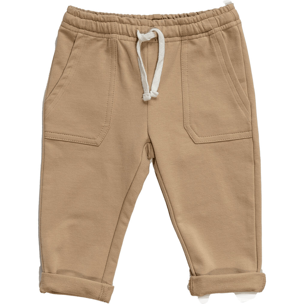 Jamie French Terry Jogger Pant, Stone - Pants - 1