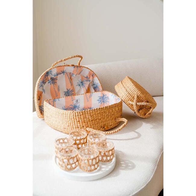 Picnic Basket, Palm Print - Bags - 2