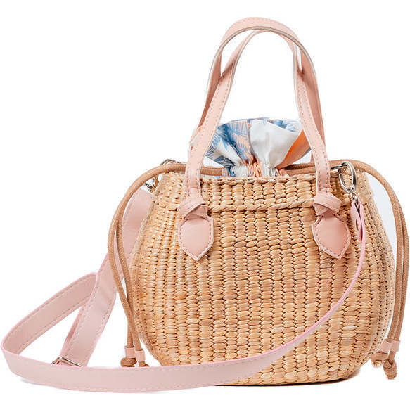 Mini Tote Palm Print, Blush - Bags - 4