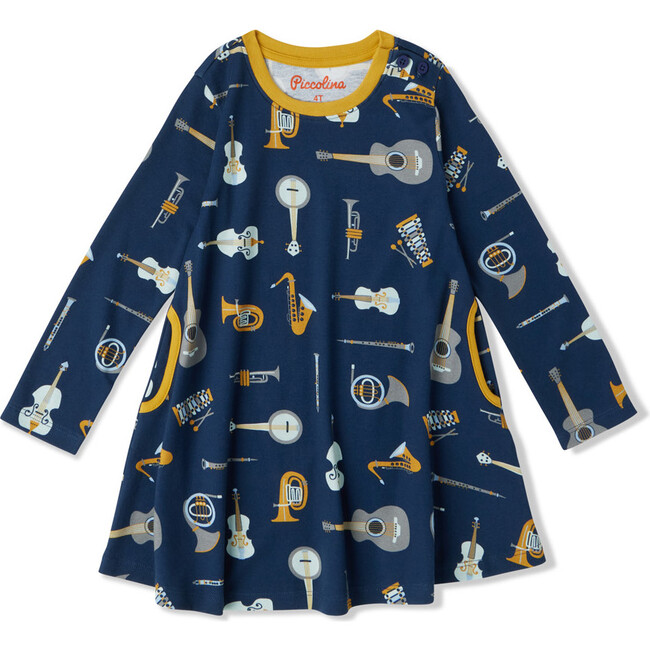 Tunic Dress with Pockets, Music - Dresses - 1