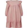 Chloe Velvet & Satin Bow Party Dress, Pink - Dresses - 1 - thumbnail