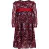 Chloe Winter Floral Party Dress, Pink - Dresses - 1 - thumbnail