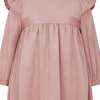 Chloe Velvet & Satin Bow Party Dress, Pink - Dresses - 3