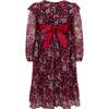 Chloe Winter Floral Party Dress, Pink - Dresses - 5