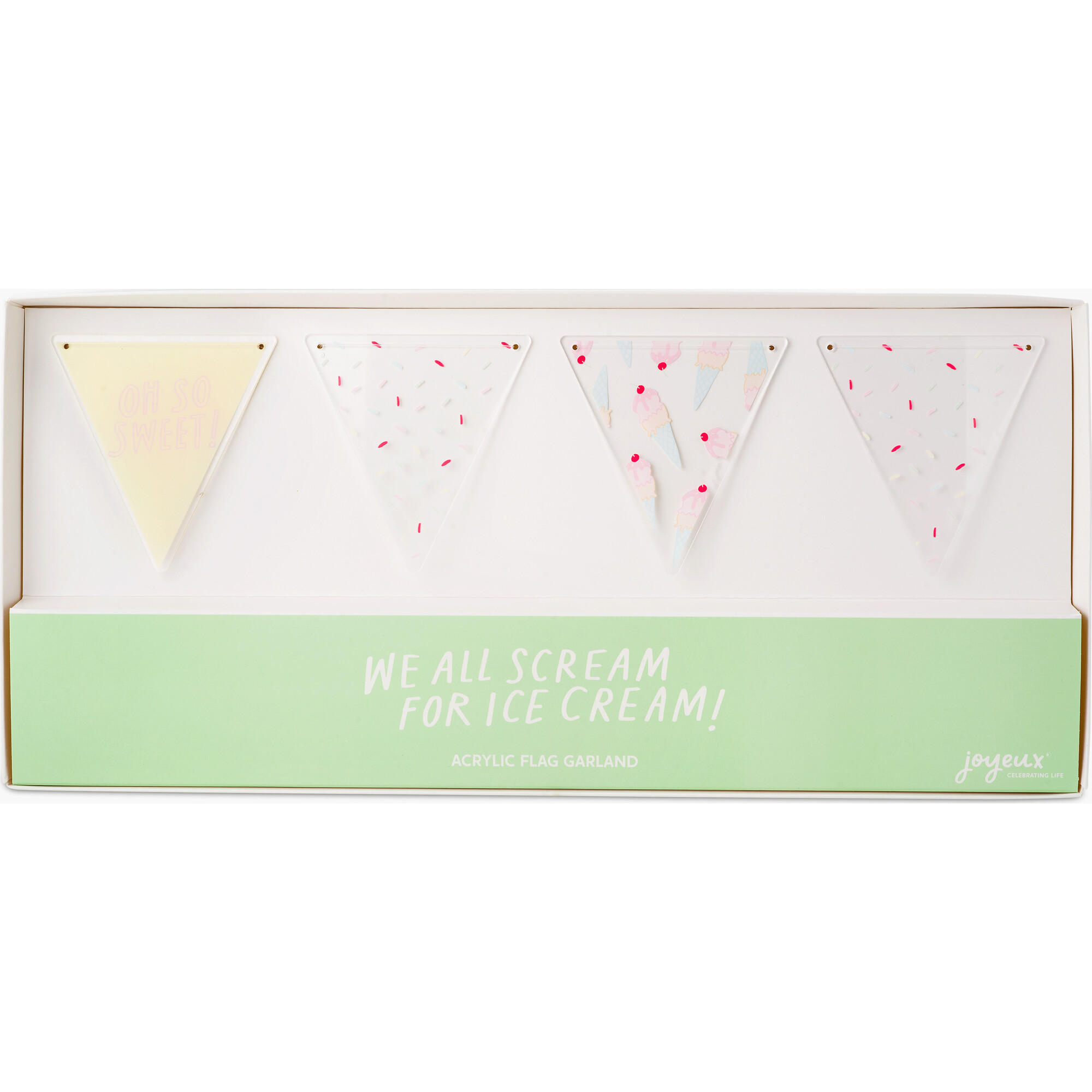 We All Scream For Ice Cream Acrylic Garland - Thumbnail 2