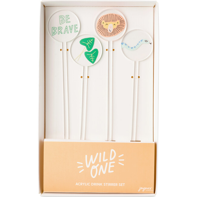 Wild One Acrylic Drink Stirrers