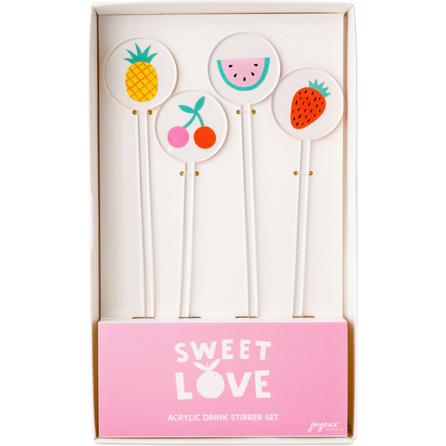 Sweet Love Acrylic Drink Stirrers