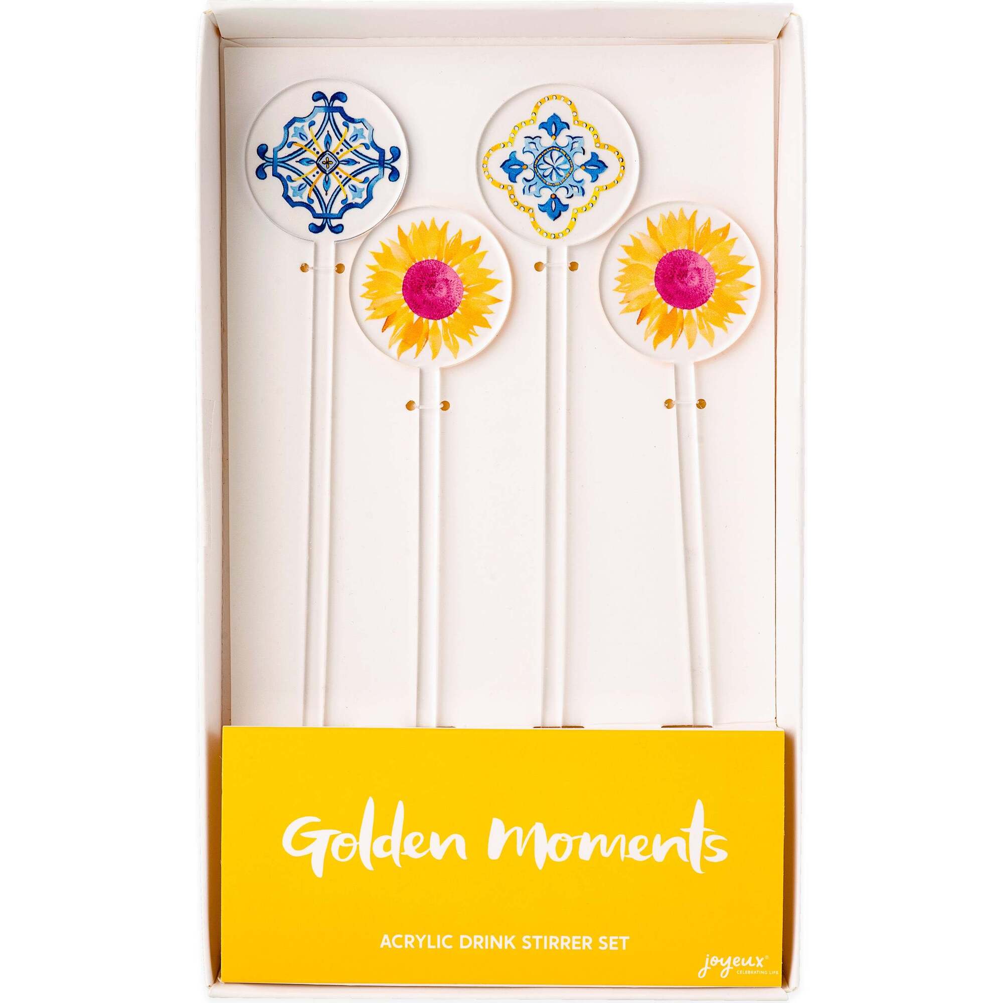Sunflower Love Acrylic Drink Stirrers - Party Accessories - 1