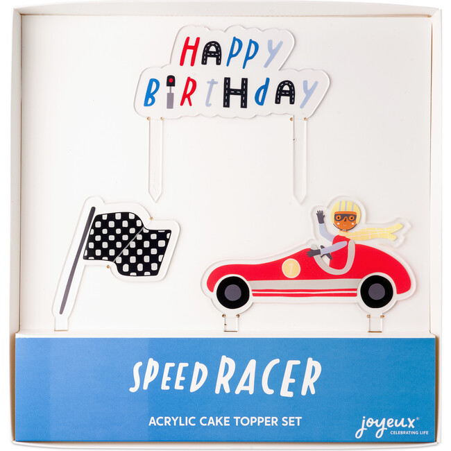 Speed Racer Acrylic Cake Topper Set